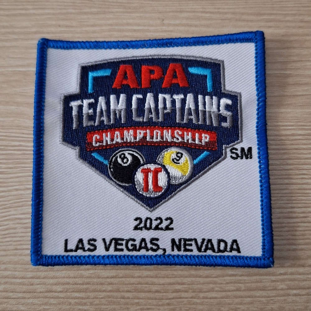 APA 2022 TEAM CAPTAINS CHAMPIONSHIP PATCH PATCHES AMERICAN POOLPLAYERS